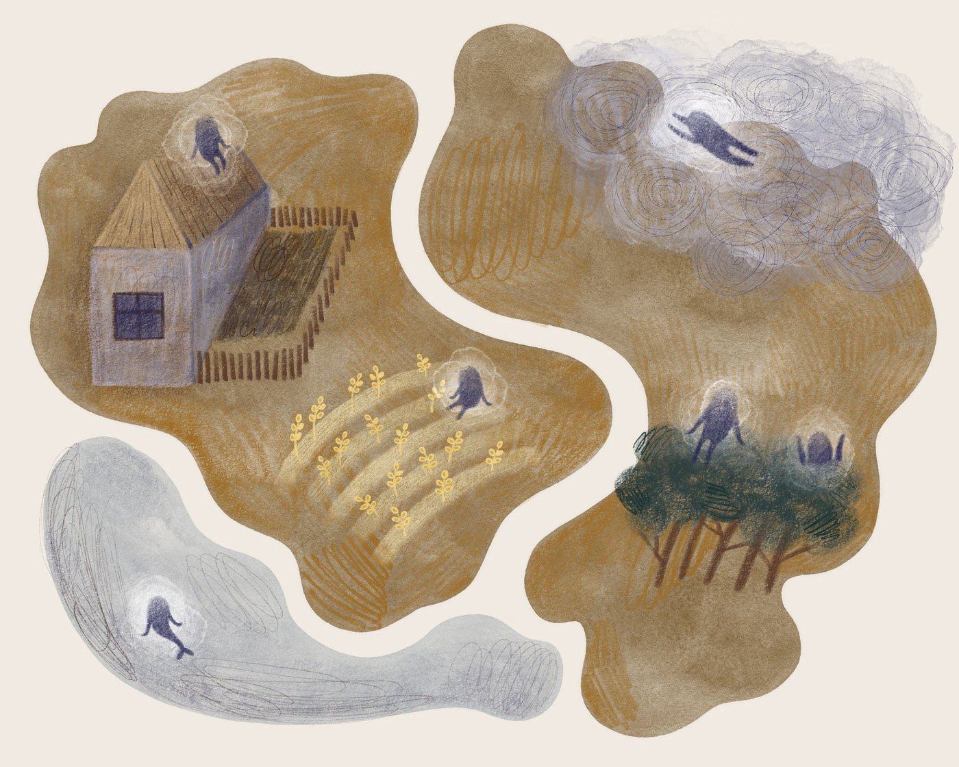 A map of Ukrainian folklore creatures.